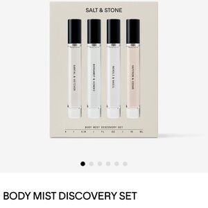 NWT Salt & Stone Body Mist Discovery Set-3/4 scents